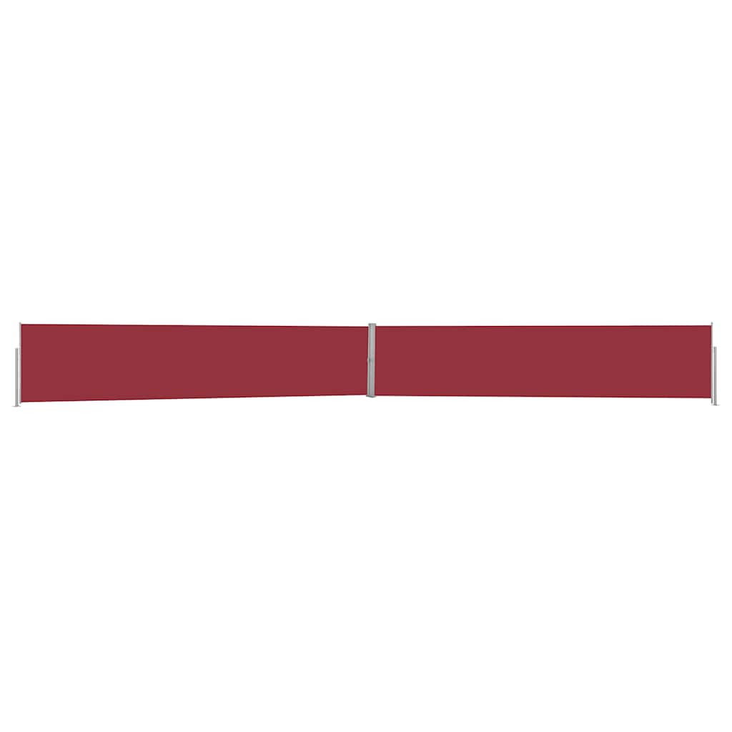Schermata del giardino Vidaxl estensibile 140x1200 cm rosso