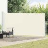 Pantalla de jardín Vidaxl extensible 180x500 cm de crema -Colorada