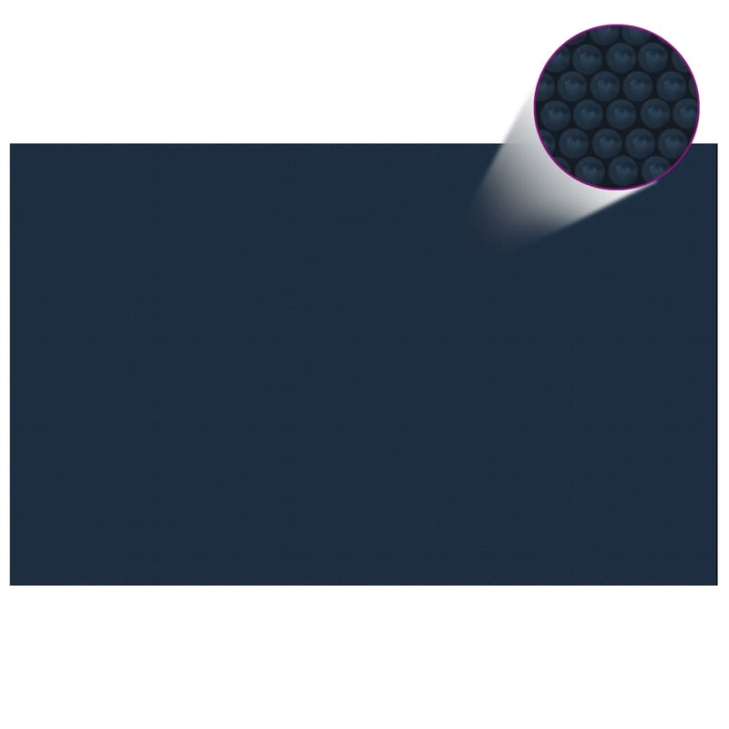 Piscina Vidaxl POLL SOLAR galleggiante 800x500 cm PE nero e blu