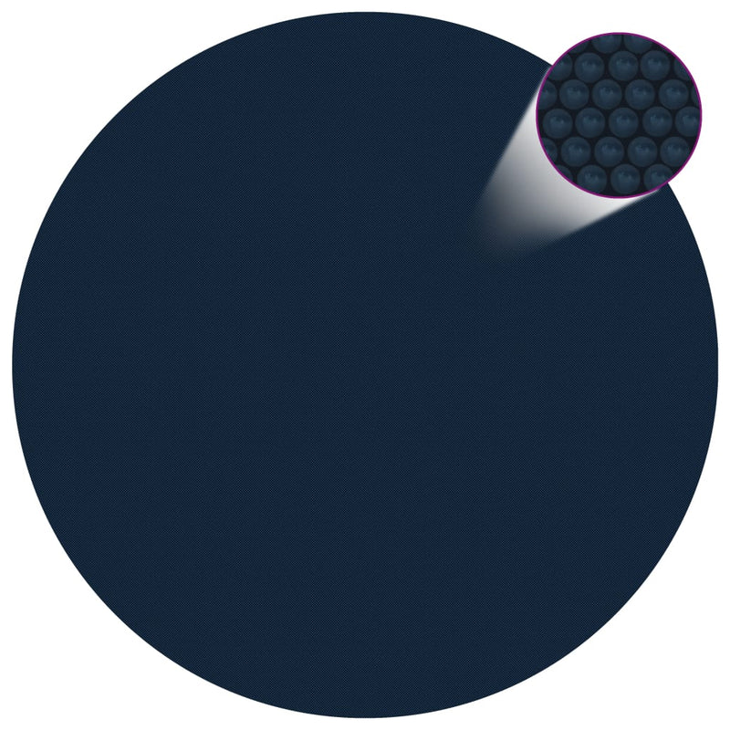 Vidaxl Foil solar flotante 356 cm PE Negro y azul