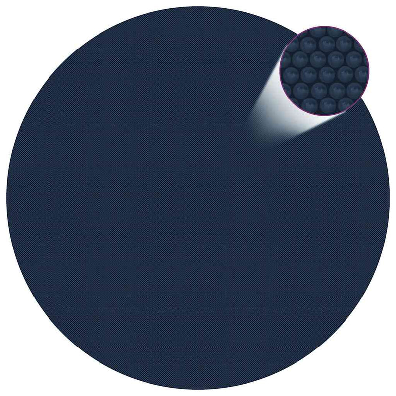 Vidaxl Foil solar flotante 417 cm PE Negro y azul
