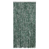 Vidaxl Fly Curtain 100x220 cm Chenille verde e bianco
