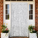Cortina de mosca Vidaxl 100x220 cm Luces de chenille Gris oscuro