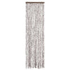 Cortina de mosca Vidaxl 56x185 cm chenille tope y blanco