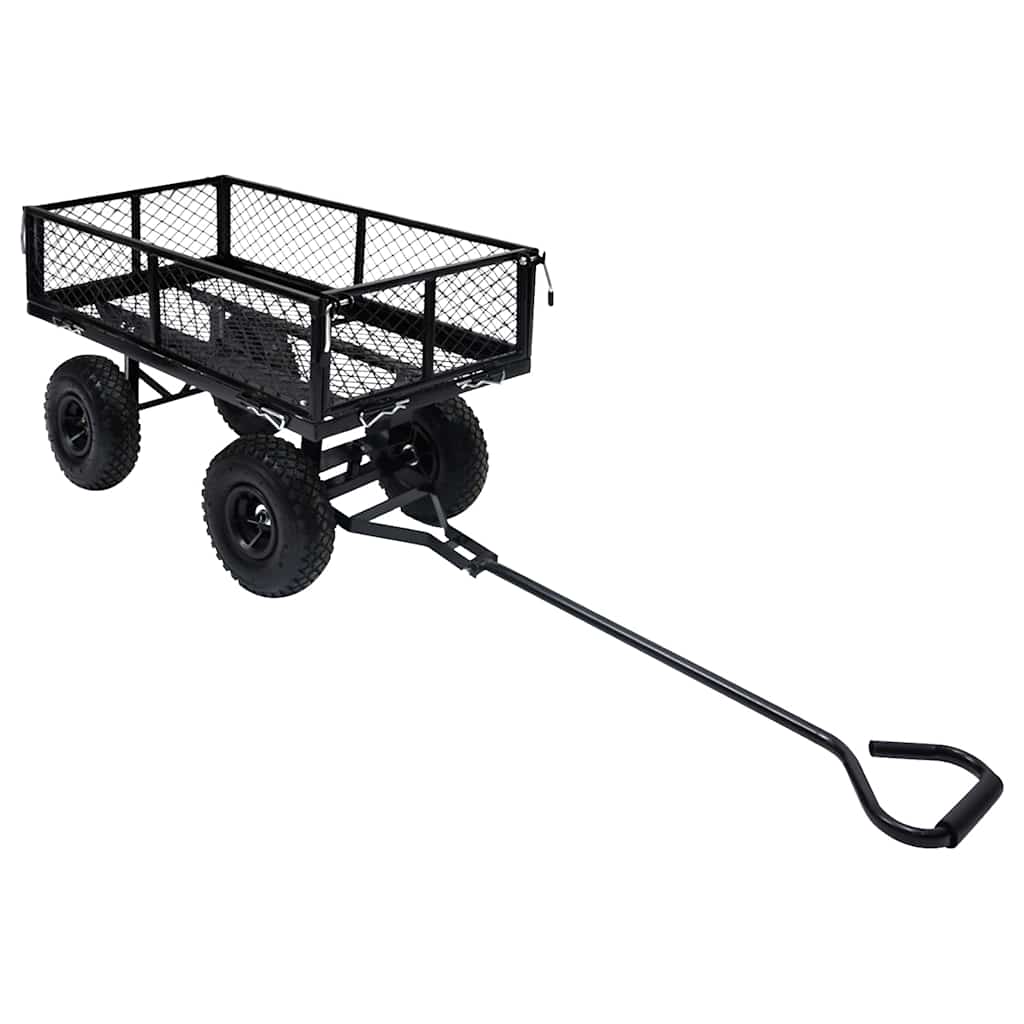 Carrello da giardino VidaXL 250 kg nero