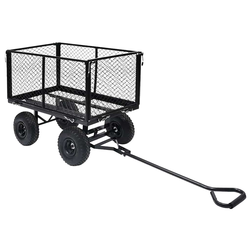 Carro de jardín VidaXL 350 kg negro