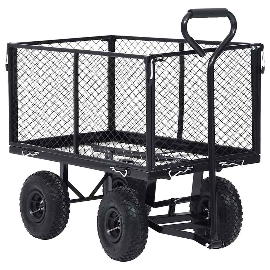 Carro de jardín VidaXL 350 kg negro