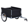 Rimorchio per bicicletta VidaXL 65 kg nero e rosso
