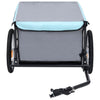 Rimorchio per bicicletta VidaXL 65 kg nero e blu