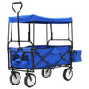 Vidaxl Handkar pieghevole con blu acciaio Luifel