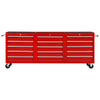 Vidaxl Tool Trolley con 15 cassetti di rosso in acciaio