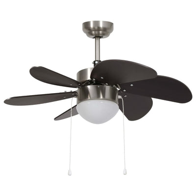 VIDAXL VENTO A BACCHIO CON LAMPAGGIO 76 cm marrone scuro