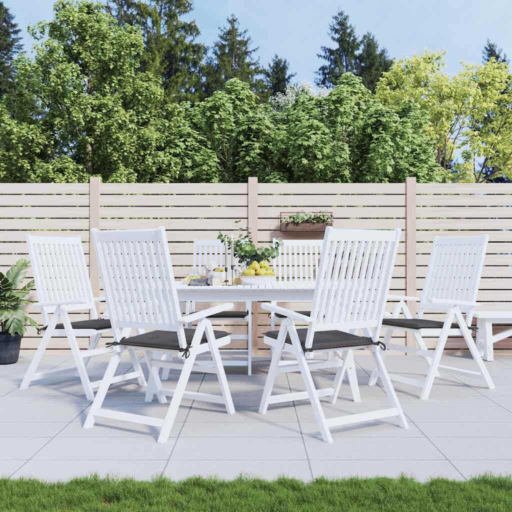 Vidaxl Garden Cushions 6 PCS 40x40x3 cm Tessuto Oxford antracite -Collorato