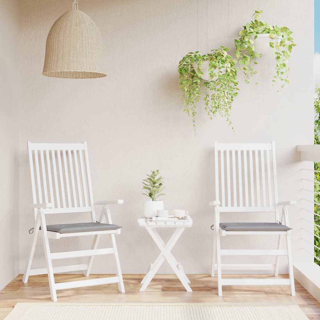 Vidaxl Garden Cushions 2 St 40x40x3 cm tessuto oxford grigio