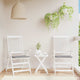 Vidaxl Garden Cushions 2 St 40x40x3 cm tessuto oxford grigio