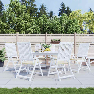 Cojines de silla de jardín Vidaxl 6 st 40x40x3 cm oxford tela crème -color