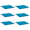 Cuscini per sedia da giardino Vidaxx 6 pz 40x40x4 cm tessuto oxford blu