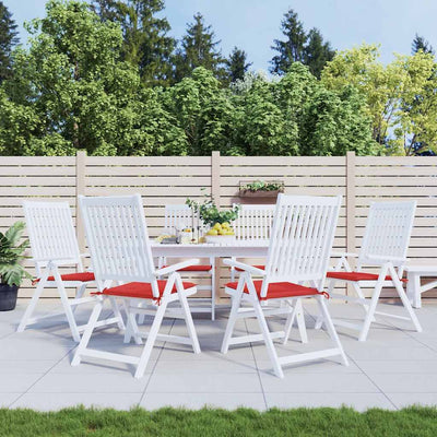 Cojines de silla de jardín Vidaxl 6 ST 40x40x3 CM Oxford Fabric Red