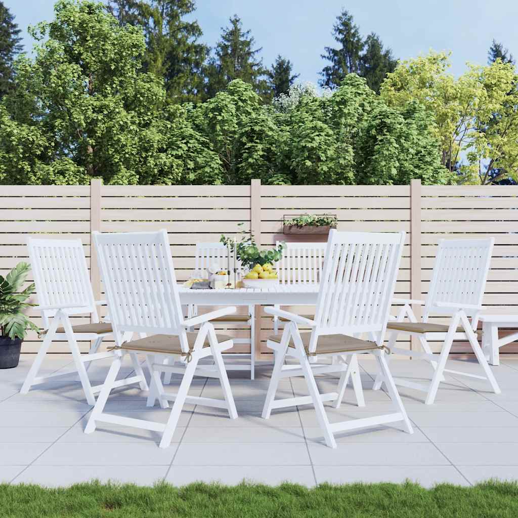 Vidaxl Garden Cushions 6 PCS 40x40x3 cm Tessuto Oxford Taupe