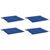Cojines de silla de jardín Vidaxl 4 PCS 40x40x3 CM Oxford Fabric Royal Blue