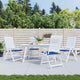 Cojines de silla de jardín Vidaxl 4 PCS 40x40x3 CM Oxford Fabric Royal Blue