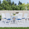 Cojines de silla de jardín Vidaxl 6 PCS 40x40x3 CM Oxford Fabric Royal Blue