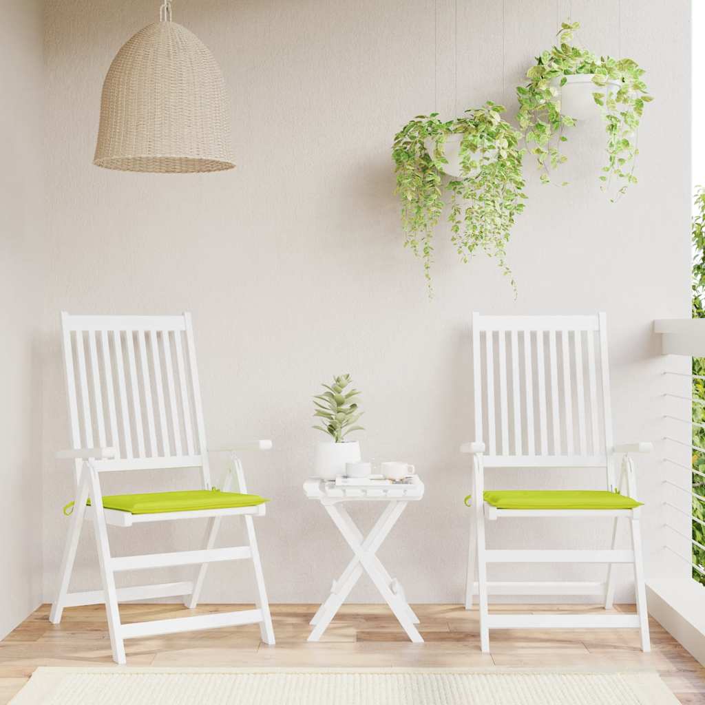 Vidaxl tuinstoelkussens 2 st 40x40x4 cm oxford stof felgroen