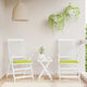 VidaXL cojines para sillas de jardín 2uds 40x40x4 cm tela oxford verde claro