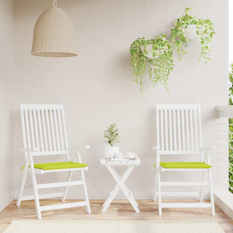 Vidaxl tuinstoelkussens 2 st 40x40x4 cm oxford stof felgroen