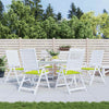 Cuscini da sedia da giardino Vidaxl 6 pezzi 40x40x3 cm tessuto oxford verde brillante