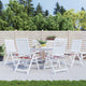 Vidaxx cuscini per sedia da giardino 6 pz 40x40x4 cm tessuto oxford motivo rombi rosso
