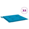 Vidaxl Garden Cushions 4 ST 50x50x3 cm tessuto blu blu