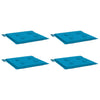 Vidaxl Garden Cushions 4 ST 50x50x3 cm tessuto blu blu