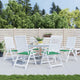 Cuscini da sedia da giardino Vidaxl 6 ST 50x50x3 cm tessuto oxford verde