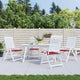 Vidaxl tuinstoelkussens 4 st 50x50x4 cm oxford stof wijnrood