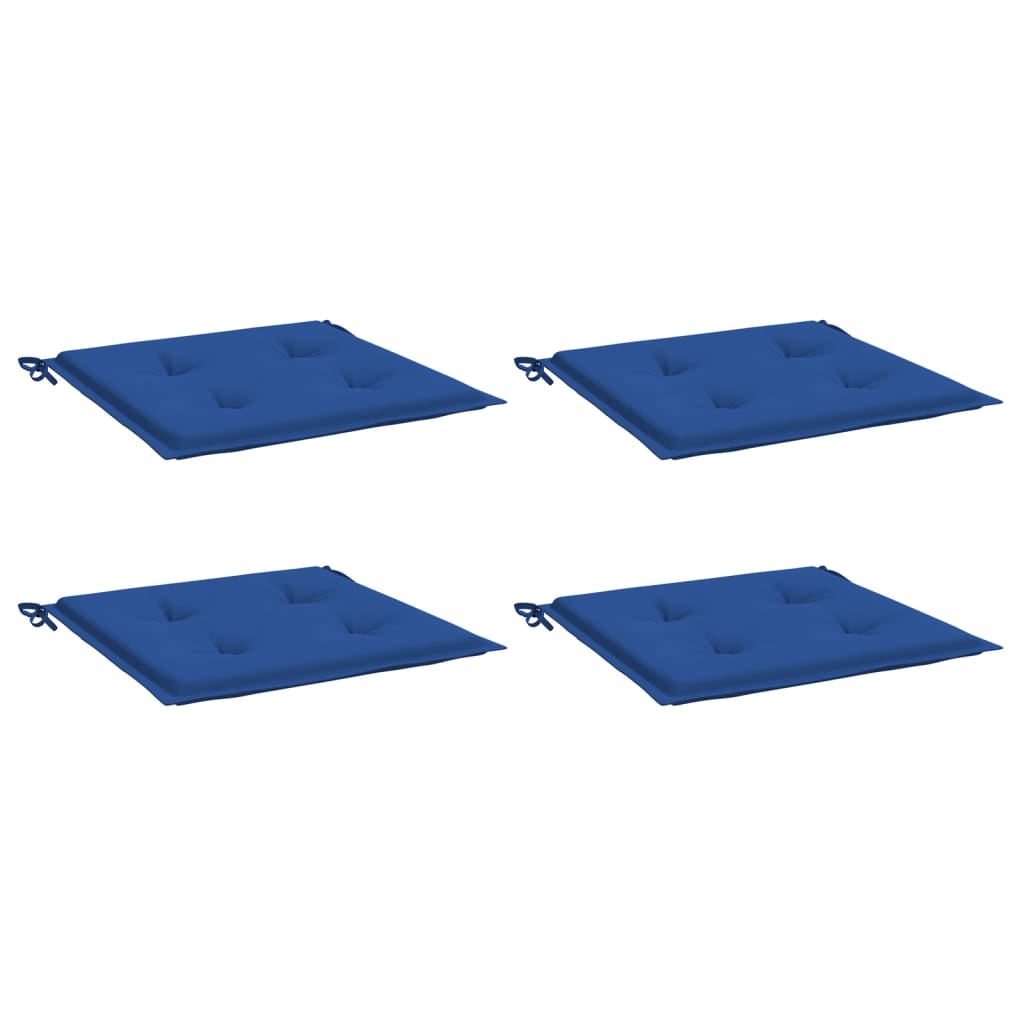 Vidaxl Garden Cushions 4 St 50x50x3 cm tessuto oxford blu reale