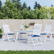 Vidaxl Garden Cushions 4 St 50x50x3 cm tessuto oxford blu reale