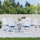 Vidaxl Garden Cushions 6 St 50x50x3 cm tessuto oxford blu reale