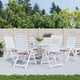 Cuscini per sedia da giardino Vidaxx 6 pz 50x50x4 cm tessuto oxford motivo rombi rosso