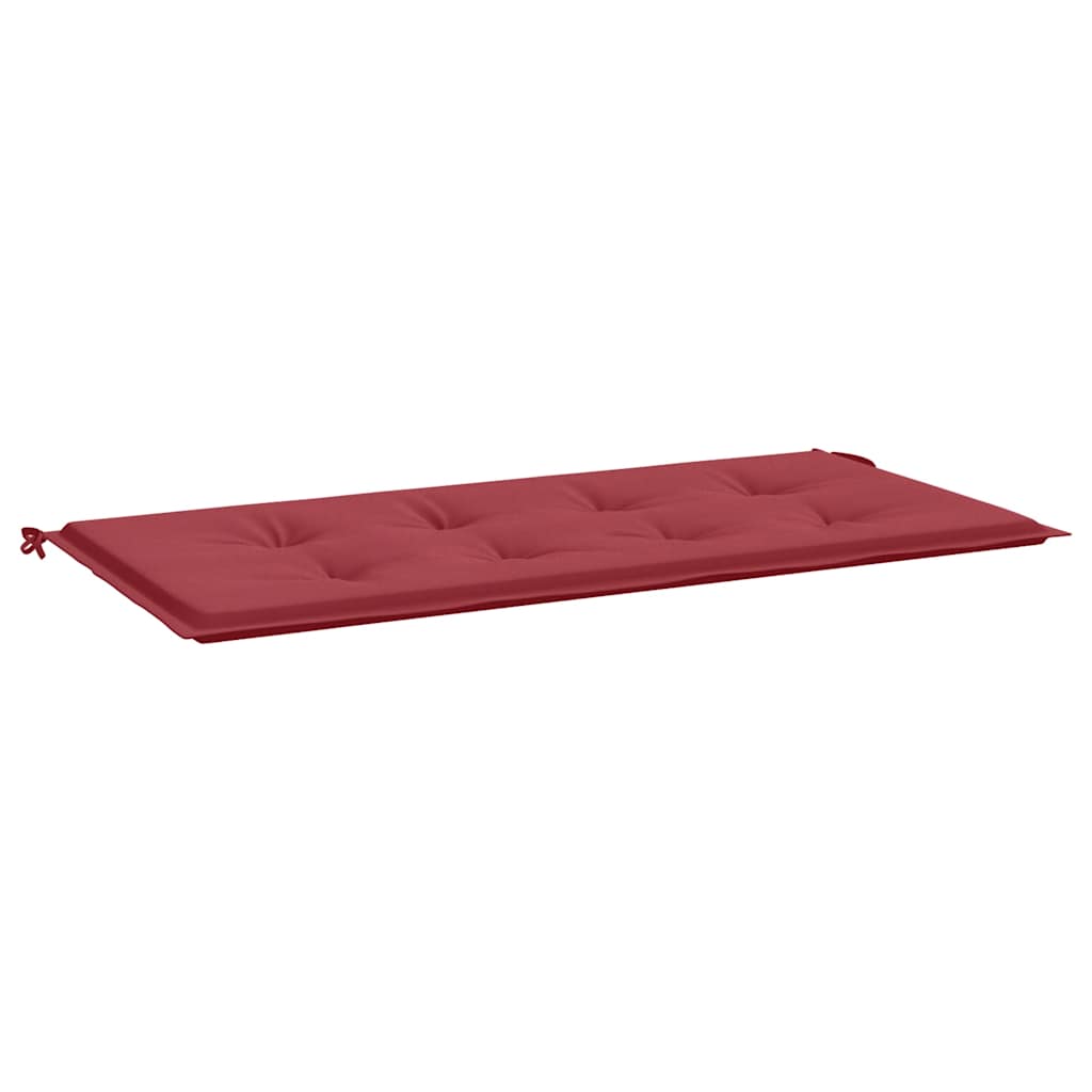 Vidaxl Garden Bench Cushion 100x50x3 CM Oxford Fabric Wine Red