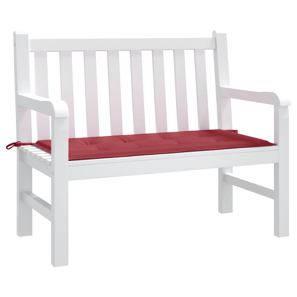 Vidaxl Garden Bench Cushion 100x50x3 CM Oxford Fabric Wine Red