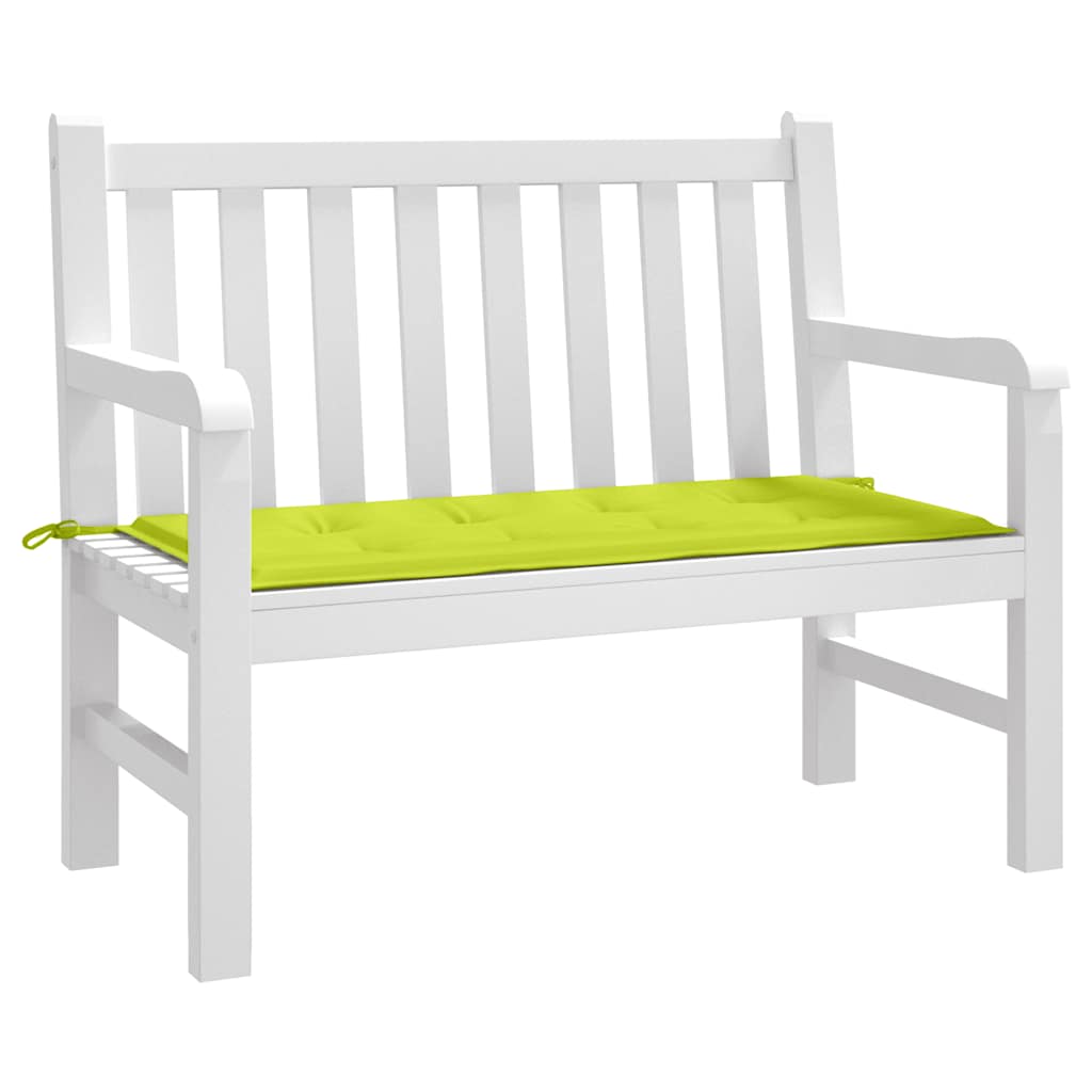 Vidaxl Garden Bench Cushion 100x50x3 CM Oxford Fabrice Verde brillante