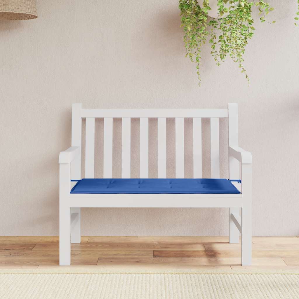 Vidaxl Garden Banch Cushion 120x50x3 cm tessuto oxford blu reale