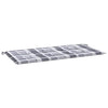 Vidaxl Garden Bench Cushion 120x50x3 CM Oxford Fabric Patrón de diamante Gray