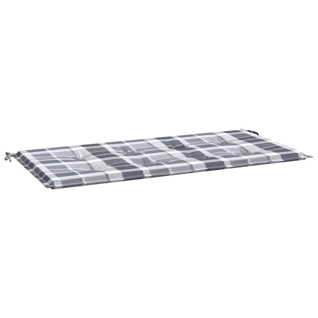 Vidaxl Garden Bench Cushion 120x50x3 CM Oxford Fabric Patrón de diamante Gray