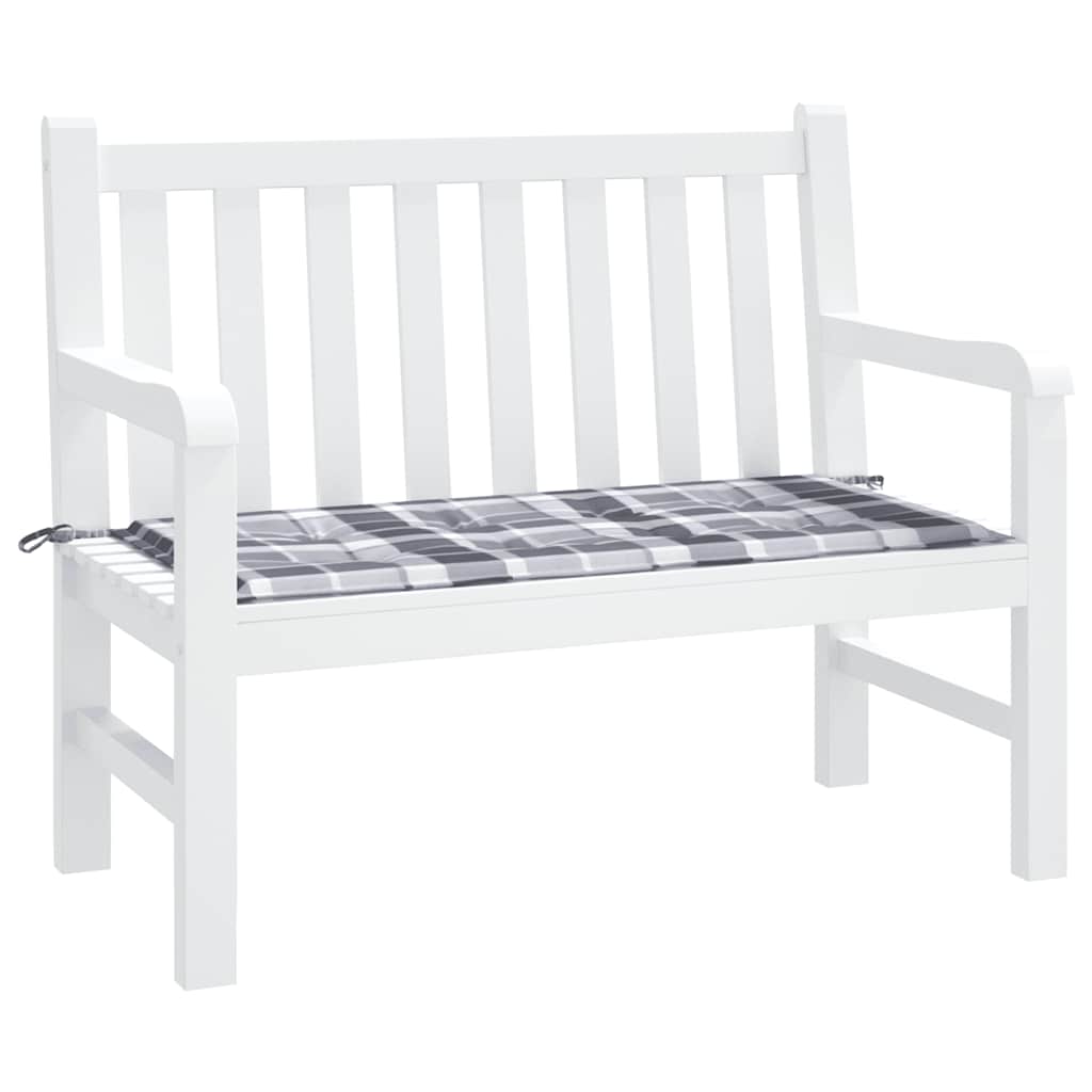 Vidaxl Garden Bench Cushion 120x50x3 CM Oxford Fabric Patrón de diamante Gray