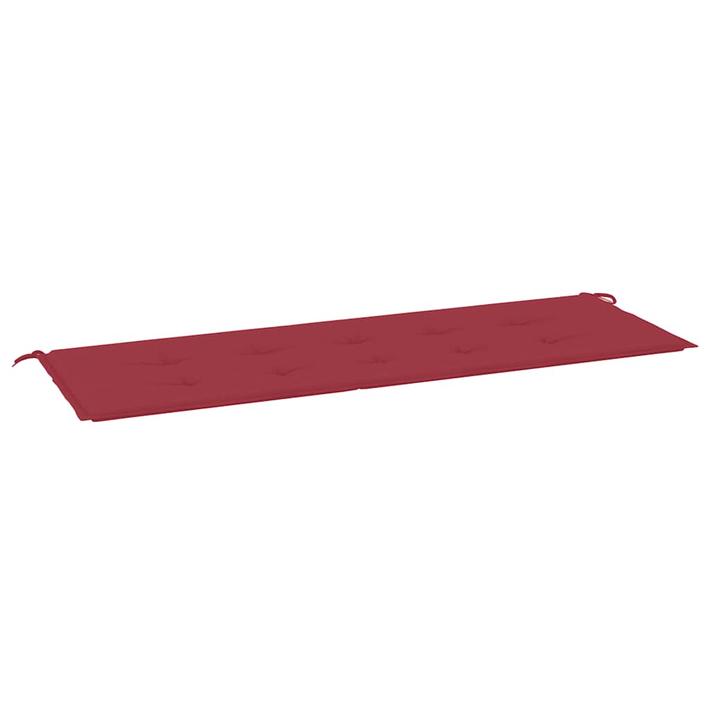 Vidaxl Garden Bench Cushion 150x50x3 cm Essicatore di bordo rosso