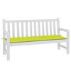 Vidaxl Garden Banch Cushion 150x50x3 cm Tessuto di Oxford verde brillante