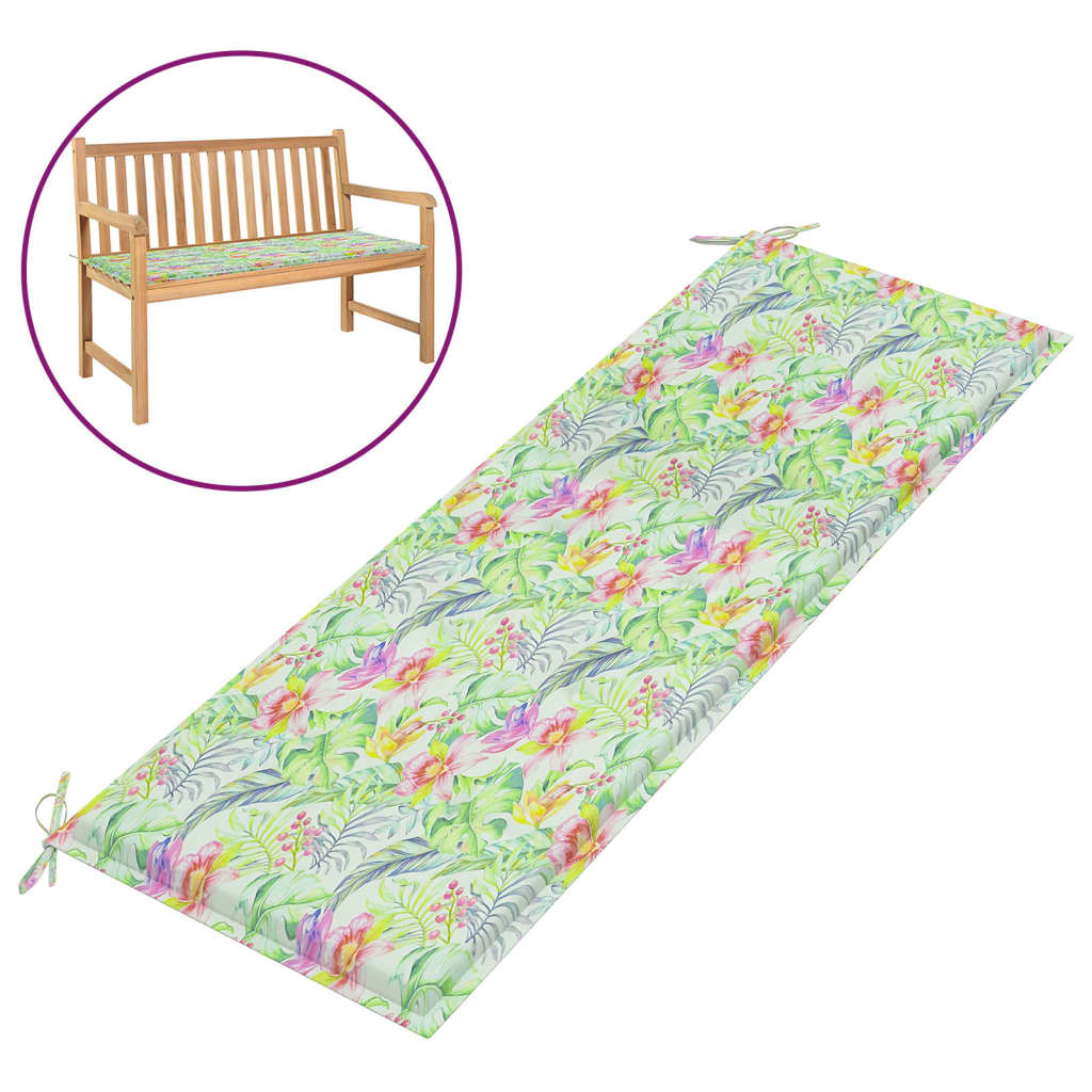 Vidaxl Garden Bench Cushion 150x50x3 CM Oxford Fabric Patrón