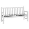 Vidaxl Garden Banch Cushion 150x50x3 cm Tessuto in tessuto Oxford Modello grigio